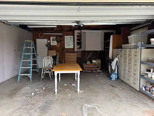 rodent droppings cleanup in a garage in Claremont