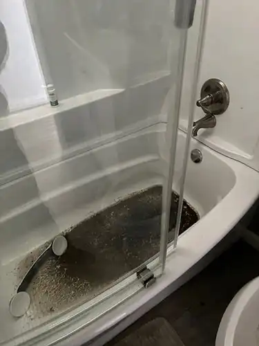 sewage backup in bathtub before - Arroyo Grande