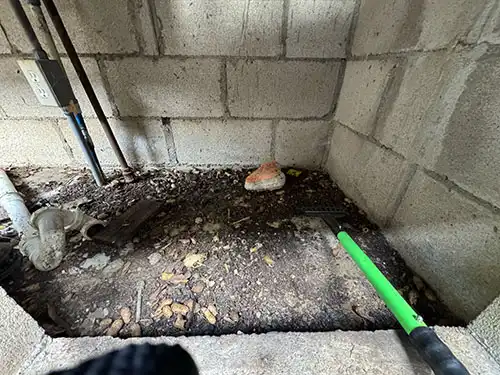 rodent droppings cleanup in a built-in BBQ in Camarillo